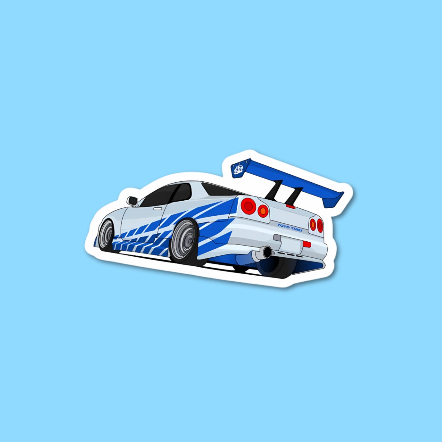 NIssan GTR R34 Tail Light Sticker