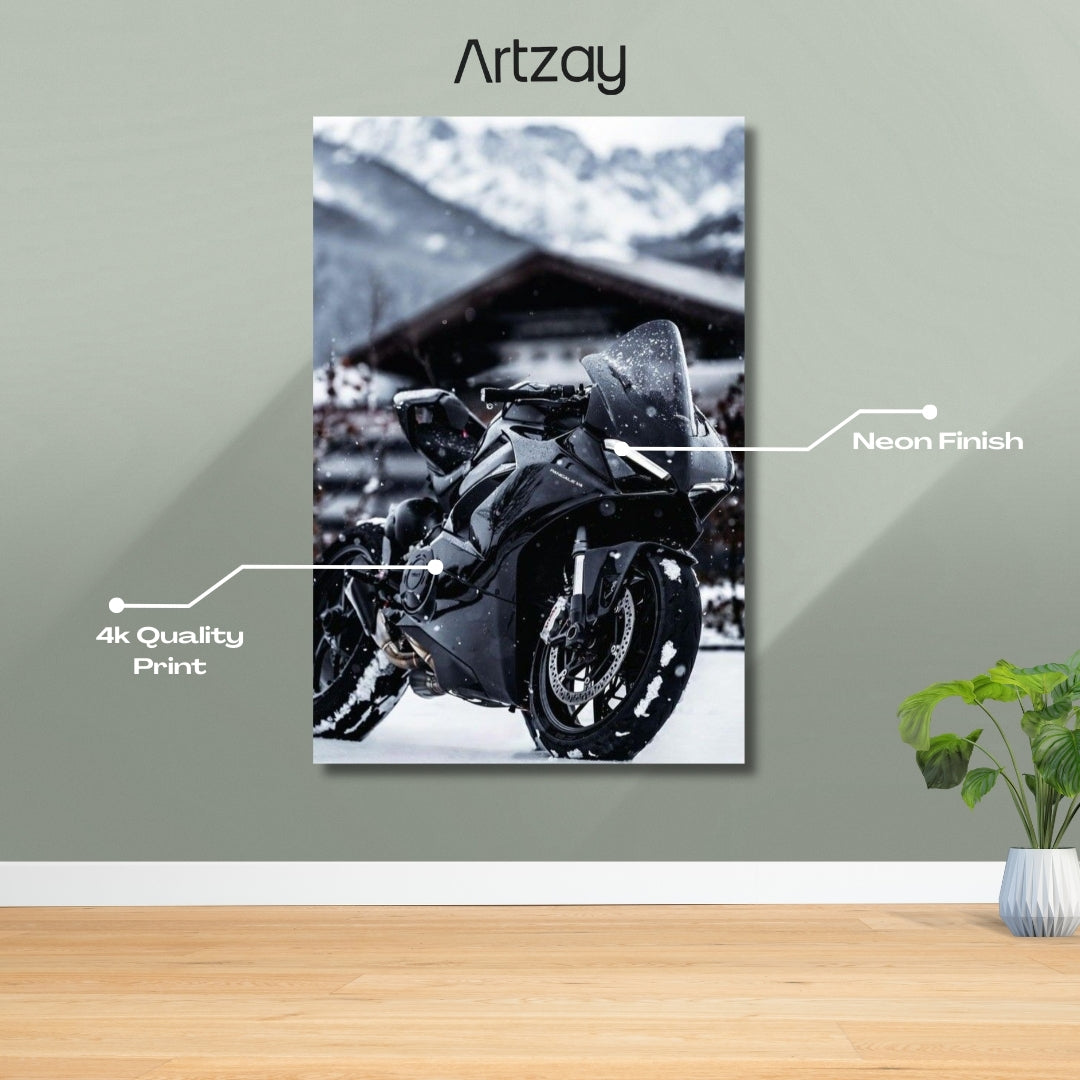 Ducati Panigale V4 Neon Poster β Iconic Glow Edition | 4K Print