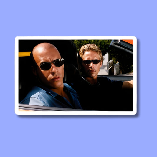 Dominic Toretto and Brian Sticker
