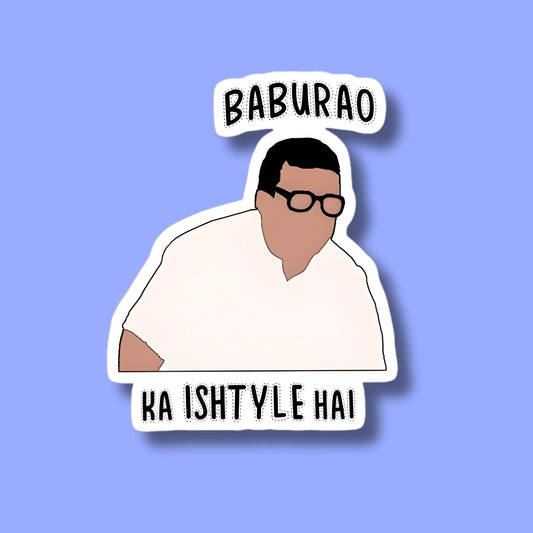 Baburao Ka Ishtyle Sticker
