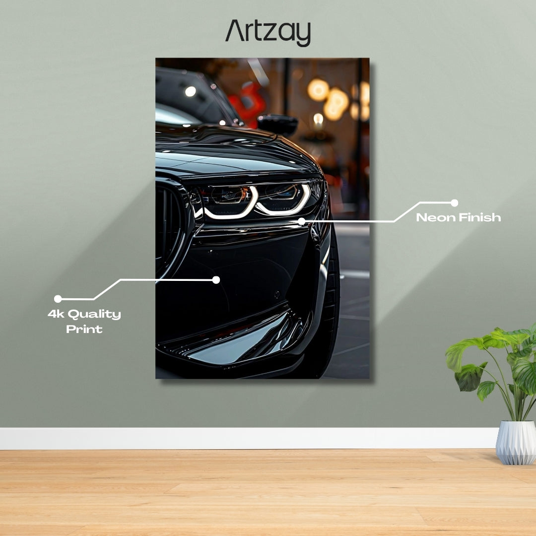 BMW M4 Headlights Neon Poster β Iconic Glow Edition | 4K Print