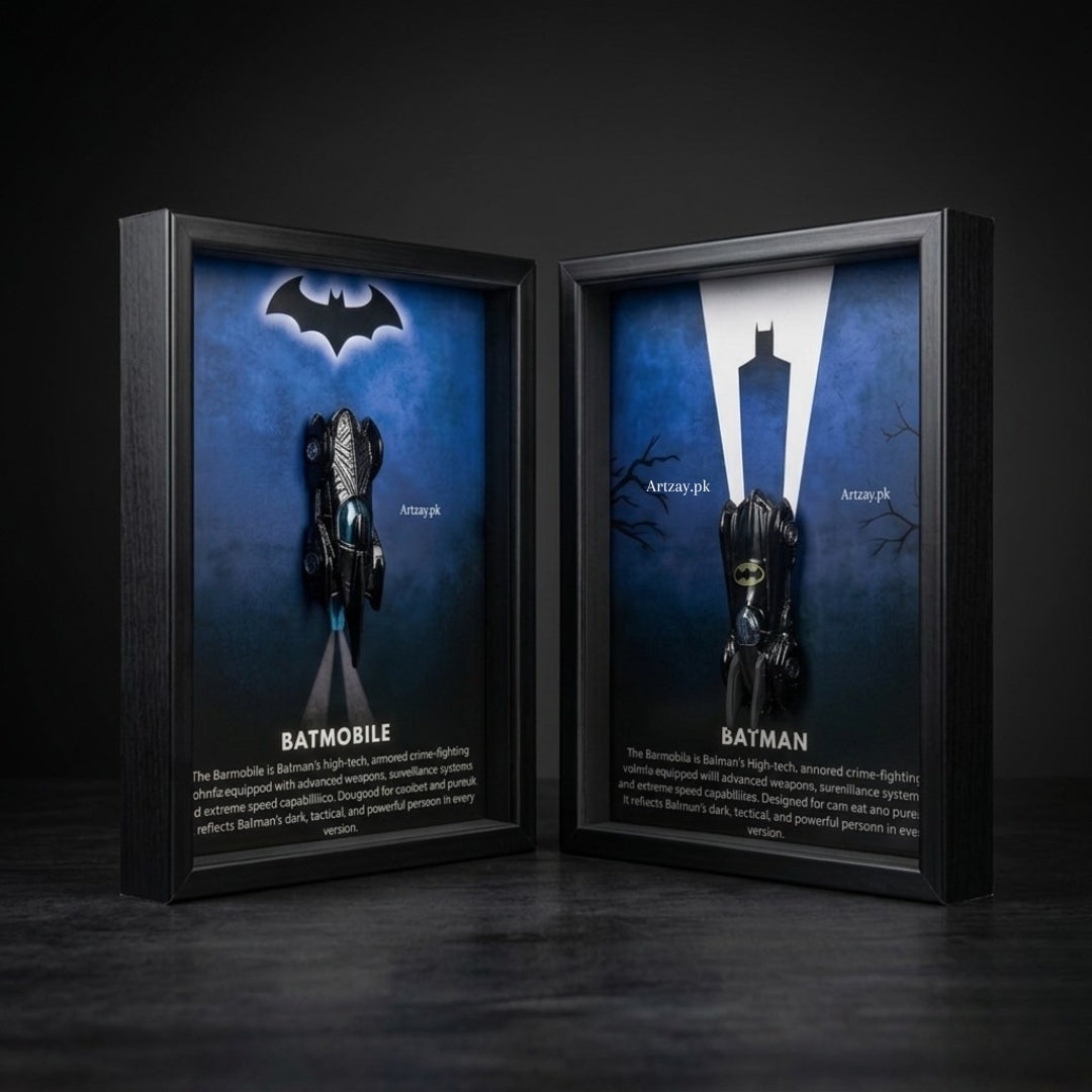 3D Batman Frames | Batmobile Wall Art & Superhero Decor Collection ...