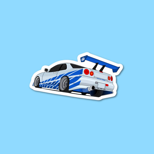 NIssan GTR R34 Tail Light Sticker