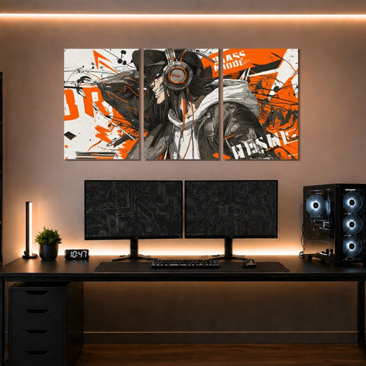 Madara Uchiha Anime 3 Panel Wall Frames | Premium Naruto Wall Art | 4K Waterproof & Fade-Proof Anime Decor for Gaming Room & Bedroom