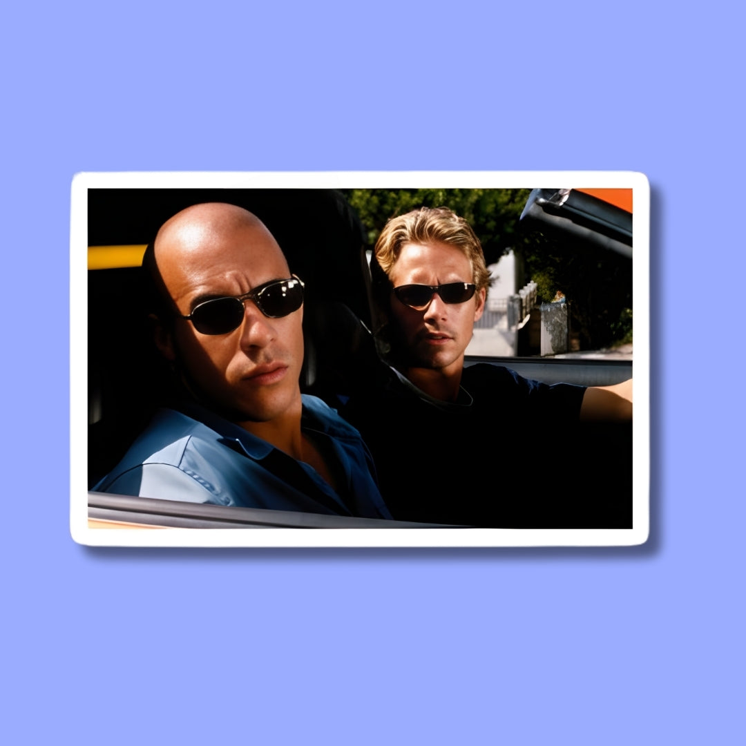 Dominic Toretto and Brian Sticker