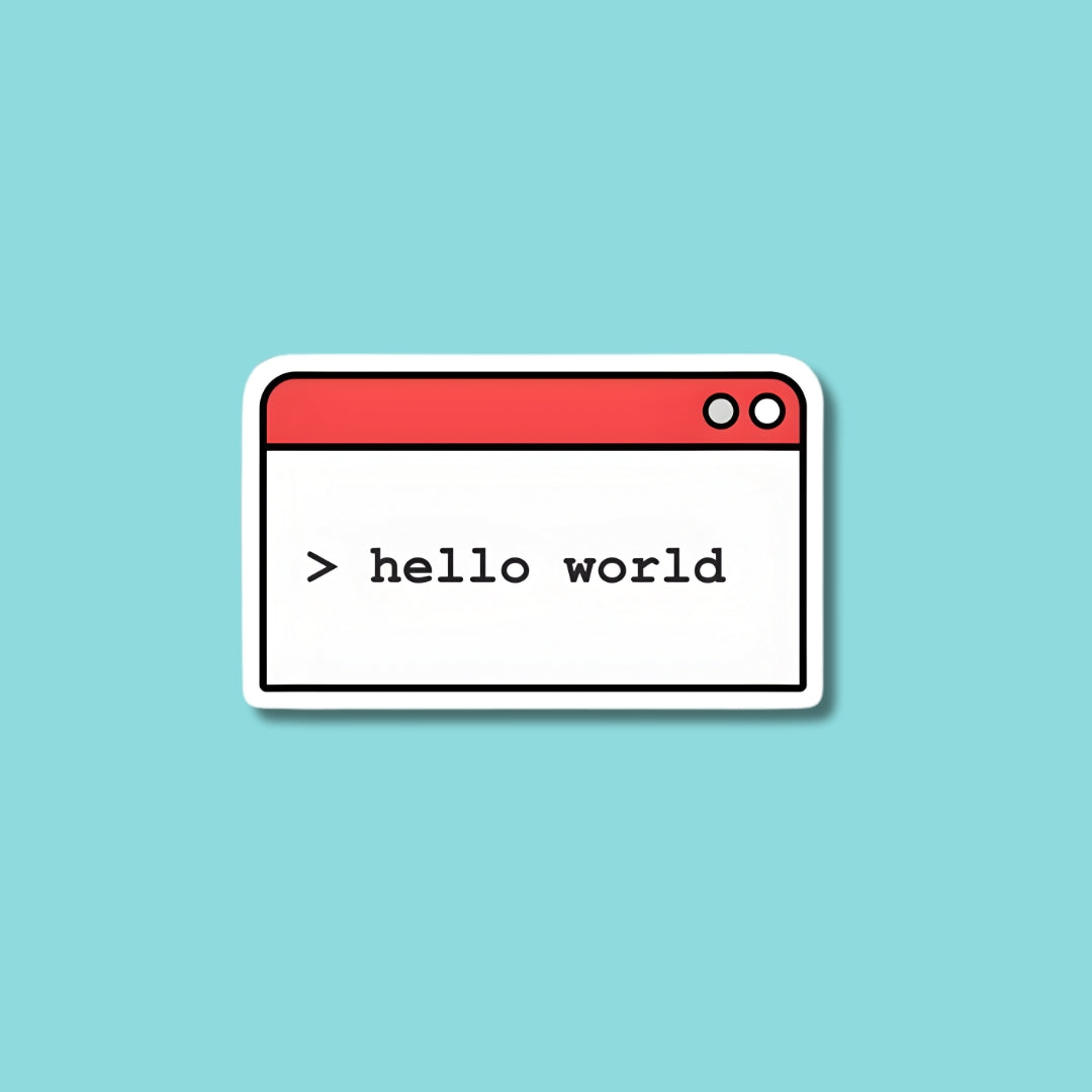 Hello World Sticker