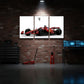 Ferrari Formula 1 Car 3 Panel Wall Frame – Premium Multi Panel Canvas Art for Bedroom, Office & Gaming Room Decor