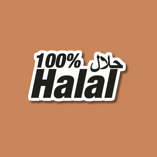 100%halal sticker