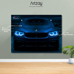 BMW M5 Headlights Neon Poster – Iconic Glow Edition | 4K Print
