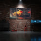 BMW M4 Racing Car 3 Panel Wall Frame – Premium Multi Panel Canvas Art for Bedroom, Office & Gaming Setup
