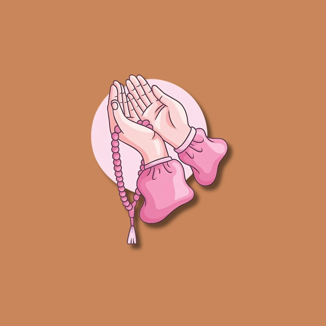 Prayer hand Sticker
