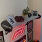 Porsche GT Spoiler Shelf Wall Mount, LED Racing Shelf for Garage, Gaming Room & Car Enthusiasts