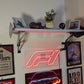 Porsche GT Spoiler Shelf Wall Mount, LED Racing Shelf for Garage, Gaming Room & Car Enthusiasts